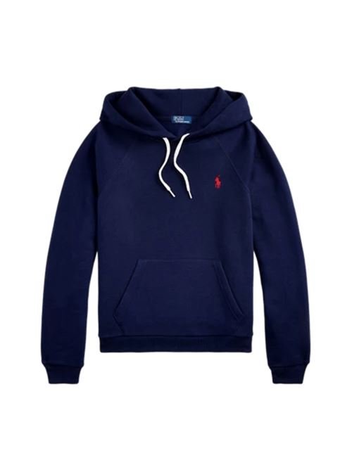 FELPA ATTILLATA CON CAPPUCCIO POLO RALPH LAUREN | 211971691003